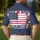 America 250th Anniversary Patriotic Polo Flag Jets We The People Hibiscus Scrollwork Men's Polo Shirt (Lightweight) - 5