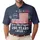 America 250th: We The People 1776 Distressed Flag Tropical Starburst Patriot Men's Polo Shirt (Lightweight) - 1
