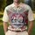 America's 250th Birthday Silver Eagle Emblem 1776-2026 - Patriotic Polo Tropical Men's Polo Shirt (Lightweight) - 4