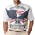 America 250th Anniversary Eagle Cross Flag Wreath 1776-2026 Patriotic Tropical Design Men's Polo Shirt (Lightweight) - 1
