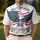 America 250th Anniversary Eagle Cross Flag Wreath 1776-2026 Patriotic Tropical Design Men's Polo Shirt (Lightweight) - 4