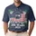 Patriotic America 250th Anniversary Distressed Flag 1776 We the People Hibiscus Palm Men's Polo Shirt (Lightweight) - 1