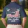 Patriotic America 250th Anniversary Distressed Flag 1776 We the People Hibiscus Palm Men's Polo Shirt (Lightweight) - 5