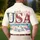 America 250th Anniversary USA Stars Crimson Peonies Freedom Banner Fireworks Men's Polo Shirt (Lightweight) - 5
