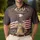 America 250th Birthday Eagle Liberty Bell Flag 1776-2026 Gold Tropical Design Men's Polo Shirt (Lightweight) - 4