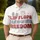 America 250th Birthday: Flip Flops Fireworks Freedom Typography Red White Blue Stars Men's Polo Shirt (Lightweight) - 5