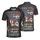America 250th Distressed Flag Eagle Tropical Floral Patriotic 1776 Men's Polo Shirt (Lightweight) - 3