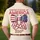 America 250th Anniversary Patriotic Flag Bow Stethoscope Crimson Navy Gold Men's Polo Shirt (Lightweight) - 5