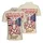 America 250th Anniversary Patriotic Flag Bow Stethoscope Crimson Navy Gold Men's Polo Shirt (Lightweight) - 3