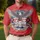 America's 250th Anniversary Bald Eagle 250 Emblem Metallic Red White Blue Stars 1776-2026 Men's Polo Shirt (Lightweight) - 4