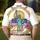 USA 250th Birthday Semiquincentennial Emblem: Teal Liberty, Gold Laurel, Waving Flags, 1776-2026 Men's Polo Shirt (Lightweight) - 5