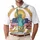 USA 250th Birthday Semiquincentennial Emblem: Teal Liberty, Gold Laurel, Waving Flags, 1776-2026 Men's Polo Shirt (Lightweight) - 1