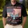 America 250th Anniversary Flag Statue Liberty Eagle 1776-2026 Salmon Pink Sky Blue Men's Polo Shirt (Lightweight) - 4