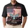 America 250th Anniversary Flag Statue Liberty Eagle 1776-2026 Salmon Pink Sky Blue Men's Polo Shirt (Lightweight) - 1