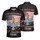 America 250th Anniversary Flag Statue Liberty Eagle 1776-2026 Salmon Pink Sky Blue Men's Polo Shirt (Lightweight) - 3
