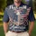 America's 250th Birthday Bald Eagle Flag Freedom Land of the Free Commemorative Men's Polo Shirt (Lightweight) - 4