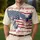 America's 250th Anniversary Distressed Flag Eagle Liberty 1776-2026 Stars Men's Polo Shirt (Lightweight) - 4