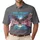 America 250th Bald Eagle Flag Lightning Commemorative 1776-2026 Men's Polo Shirt (Lightweight) - 1