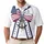 USA 250th Birthday Est. 1776 Polo Flag Bow Naval Anchor Design Men's Polo Shirt (Lightweight) - 1