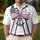USA 250th Birthday Est. 1776 Polo Flag Bow Naval Anchor Design Men's Polo Shirt (Lightweight) - 4