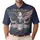 USA 250th Birthday We the People Eagle Flag 1776-2026 Patriotic Tropical Scrollwork Men's Polo Shirt (Lightweight) - 1