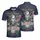 USA 250th Birthday We the People Eagle Flag 1776-2026 Patriotic Tropical Scrollwork Men's Polo Shirt (Lightweight) - 3