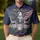 USA 250th Birthday We the People Eagle Flag 1776-2026 Patriotic Tropical Scrollwork Men's Polo Shirt (Lightweight) - 4