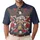 USA 250th Anniversary Eagle Liberty Bell 1776 Patriotic Hibiscus Stars Stripes Navy Gold Men's Polo Shirt (Lightweight) - 1