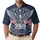 America 250th Anniversary Bald Eagle Shield 1776-2026 Flags Stars Laurel Wreaths Men's Polo Shirt (Lightweight) - 1