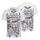 America 250th Birthday Polo Patriotic Symbols: Lincoln, Liberty Bell, Flag, Eagle Art Men's Polo Shirt (Lightweight) - 3