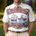America 250th Liberty Celebration: Historic Ship & Navy Carrier - Patriotic Vintage Frame Men's Polo Shirt (Lightweight) - 4