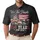 We The People 250th Anniversary Distressed Flag Ship Carrier 1776 Rugged Americana Men's Polo Shirt (Lightweight) - 1