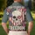 USA 250th Anniversary Skull Flag, Cyber Eye, 1776 Freedom Tropical Foliage Men's Polo Shirt (Lightweight) - 5