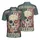 USA 250th Anniversary Skull Flag, Cyber Eye, 1776 Freedom Tropical Foliage Men's Polo Shirt (Lightweight) - 3