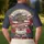 America 250th Anniversary Liberty Bell Distressed Flag Palm Hibiscus Emblem 1776-2026 Men's Polo Shirt (Lightweight) - 5
