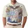 America's 250th Anniversary Patriotic Polo George Washington Eagle Collage Men's Polo Shirt (Lightweight) - 1