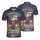America 250th Birthday Eagle Flag Liberty Bell Statue Vintage Gold Emblem 1776 Men's Polo Shirt (Lightweight) - 3