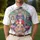 America 250th Anniversary Polo Patriotic Art: Uncle Sam, Liberty, Rushmore Design Men's Polo Shirt (Lightweight) - 4