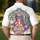 America 250th Anniversary Polo Patriotic Art: Uncle Sam, Liberty, Rushmore Design Men's Polo Shirt (Lightweight) - 5