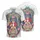 America 250th Anniversary Polo Patriotic Art: Uncle Sam, Liberty, Rushmore Design Men's Polo Shirt (Lightweight) - 3