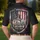 America 250th Semiquincentennial Liberty Shield 1776-2026 Weathered Flag Grunge Patriot Men's Polo Shirt (Lightweight) - 5