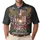 America's 250th Anniversary Eagle Anvil 1776-2026 Flag Palm Hibiscus Design Men's Polo Shirt (Lightweight) - 1