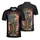 USA 250th Anniversary Patriotic Flag Tribute: Battlefield Cross, Musket & Helmet Design Men's Polo Shirt (Lightweight) - 3