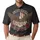America 250th Anniversary Patriotic Distressed Eagle Flag Tropical Keepsake Men's Polo Shirt (Lightweight) - 1