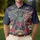USA 250th Anniversary Patriotic Polo Statue of Liberty Liberty Bell 1776 Men's Polo Shirt (Lightweight) - 4