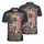 America 250th Birthday Liberty Torch Hand Flag Gold Scroll Tropical Frame 1776 Men's Polo Shirt (Lightweight) - 3