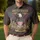 USA 250th Birthday Eagle Shield 1776-2026 Distressed Gold Tropical Patriotic Men's Polo Shirt (Lightweight) - 4