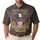 USA 250th Birthday Eagle Shield 1776-2026 Distressed Gold Tropical Patriotic Men's Polo Shirt (Lightweight) - 1