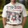 Semiquincentennial 1776-2026: America 250th Map Quilt with Patriotic Stars, Roses, Wildflowers Men's Polo Shirt (Lightweight) - 4