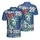America 250th Anniversary Statue Liberty Distressed Sunburst Patriotic Tropical 1776-2026 Men's Polo Shirt (Lightweight) - 3